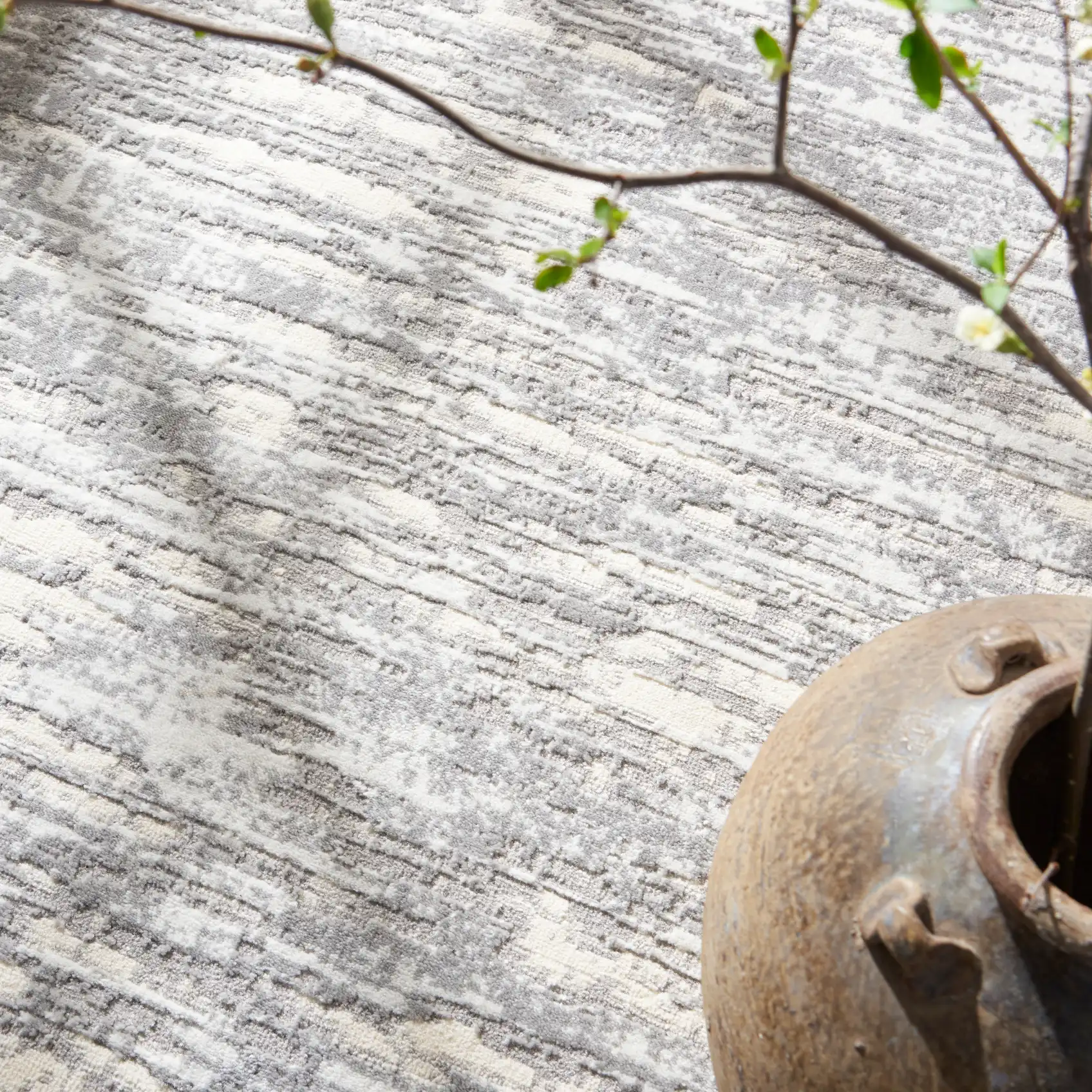CK005 Enchanting ECH03 Grey Beige Rug - Image 3