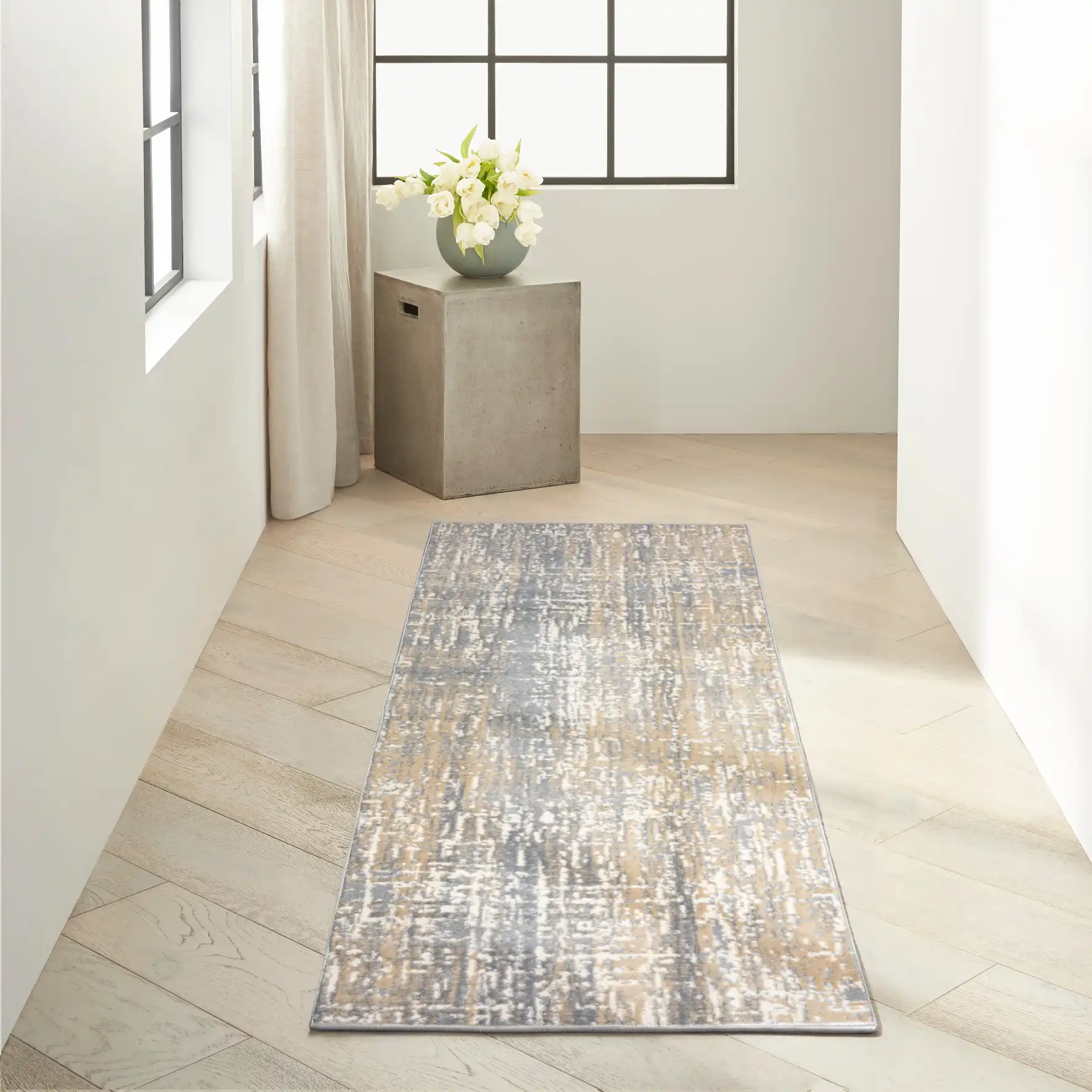 CK005 Enchanting ECH04 Grey Beige Rug - Image 4