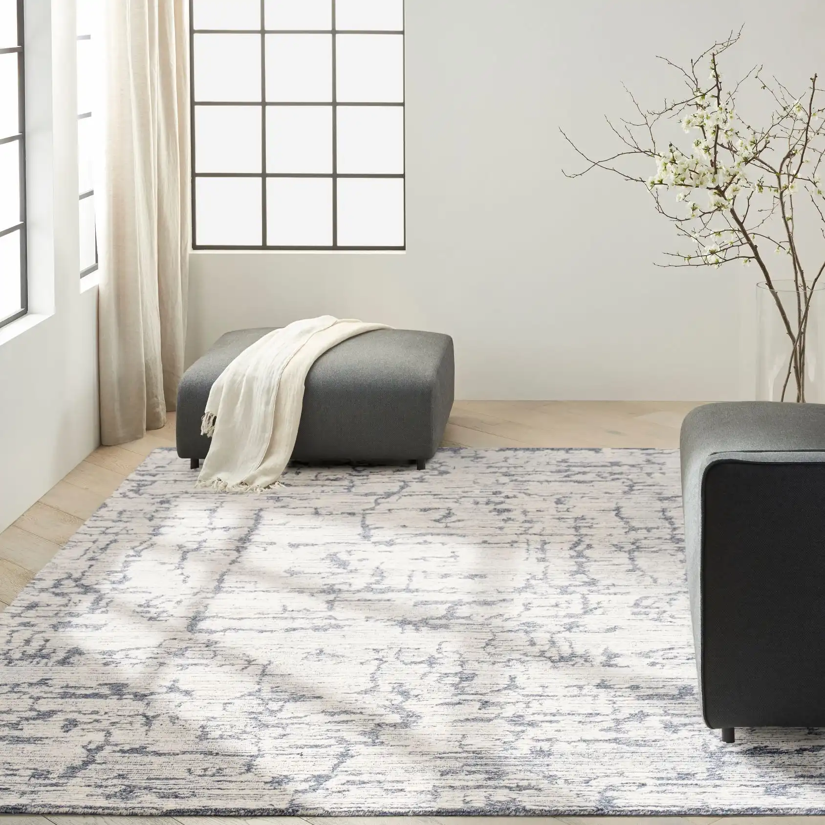 CK009 Sculptural SCL01 Blue Rug