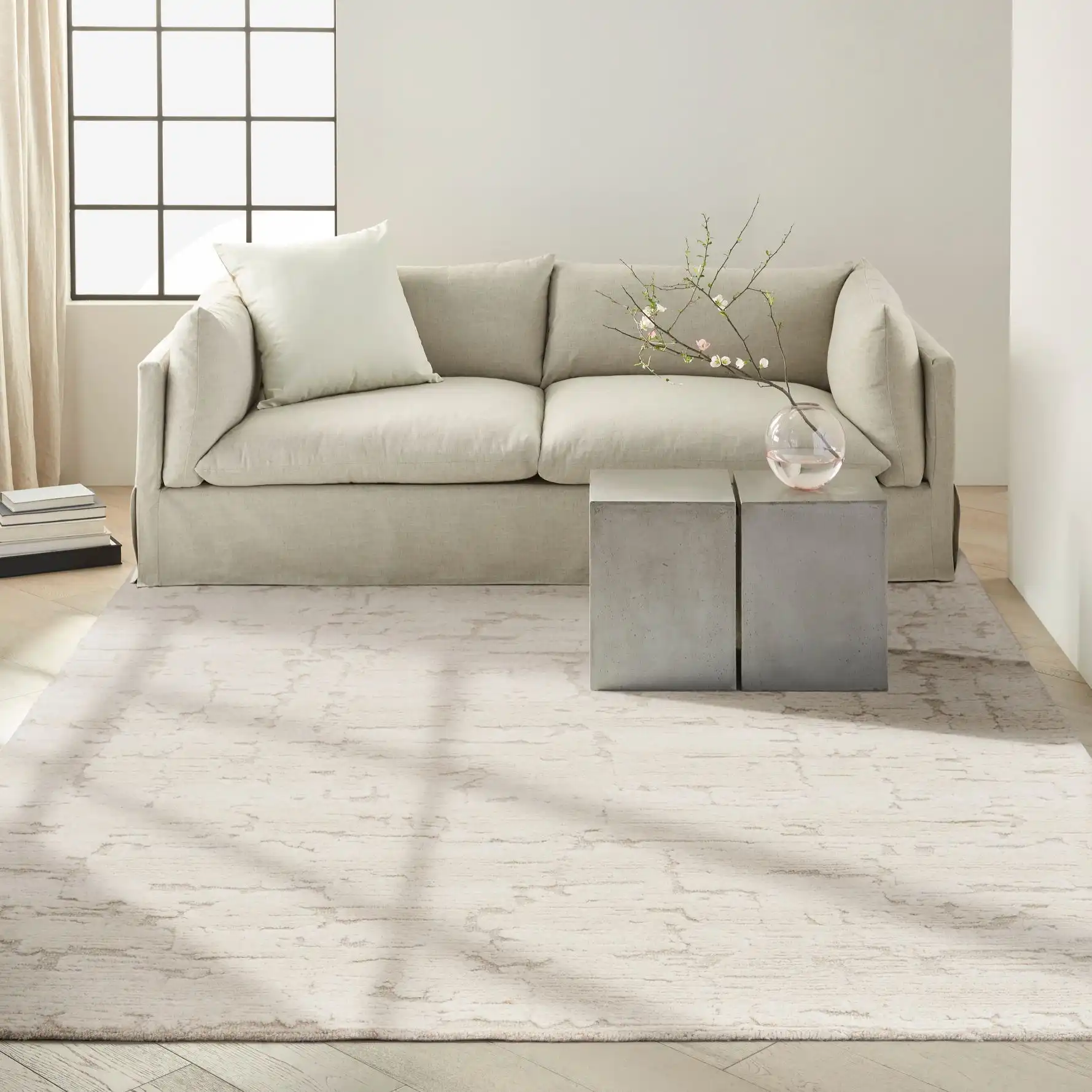 CK009 Sculptural SCL01 Ivory Rug