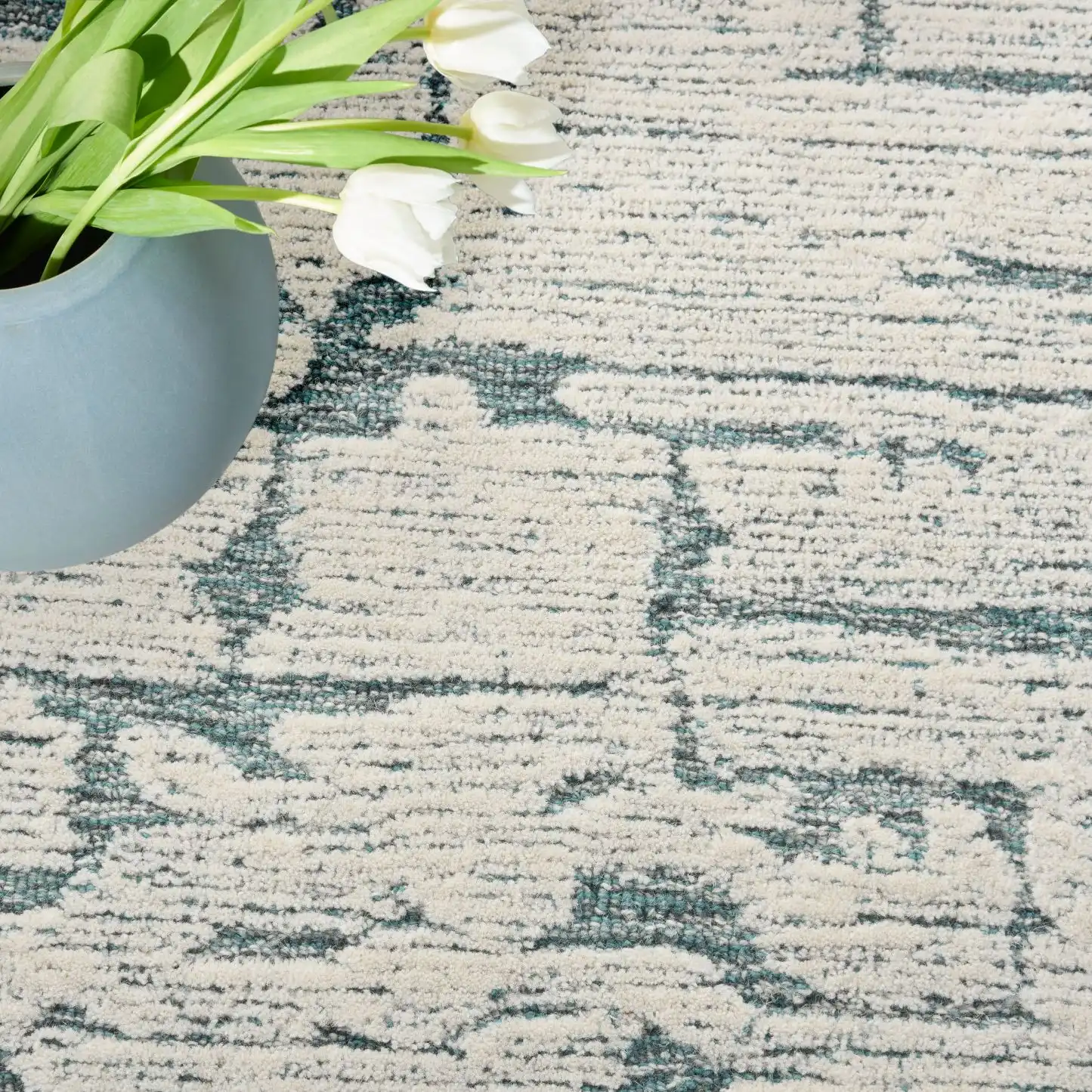 CK009 Sculptural SCL01 Teal Rug - Image 3
