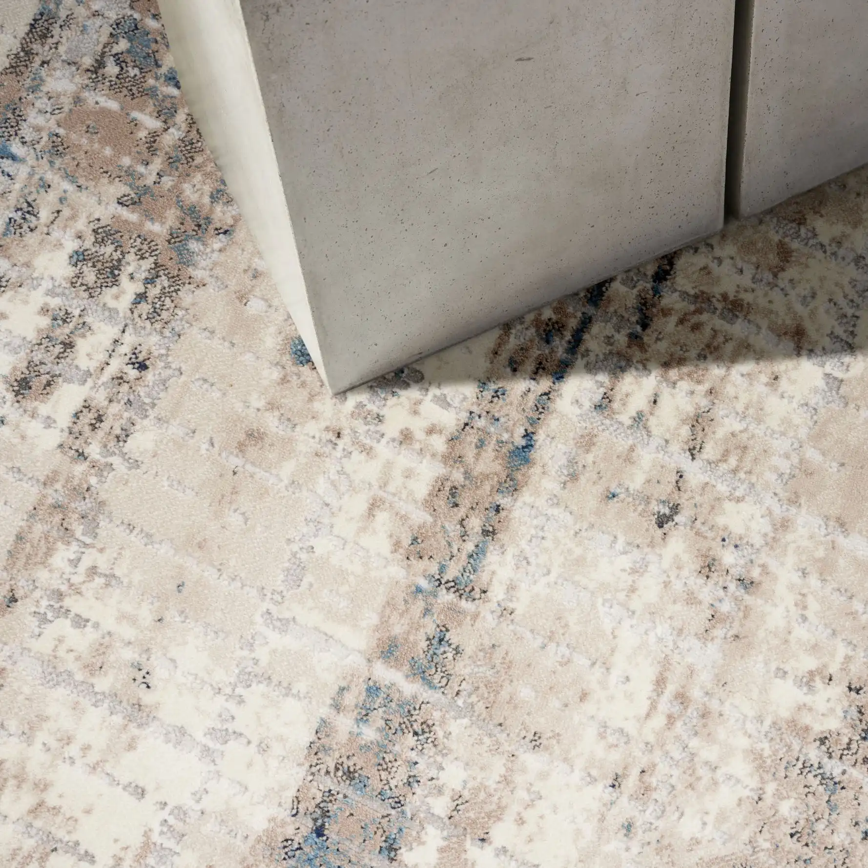 CK022 Infinity IFN02 Ivory Grey Blue Rug - Image 3