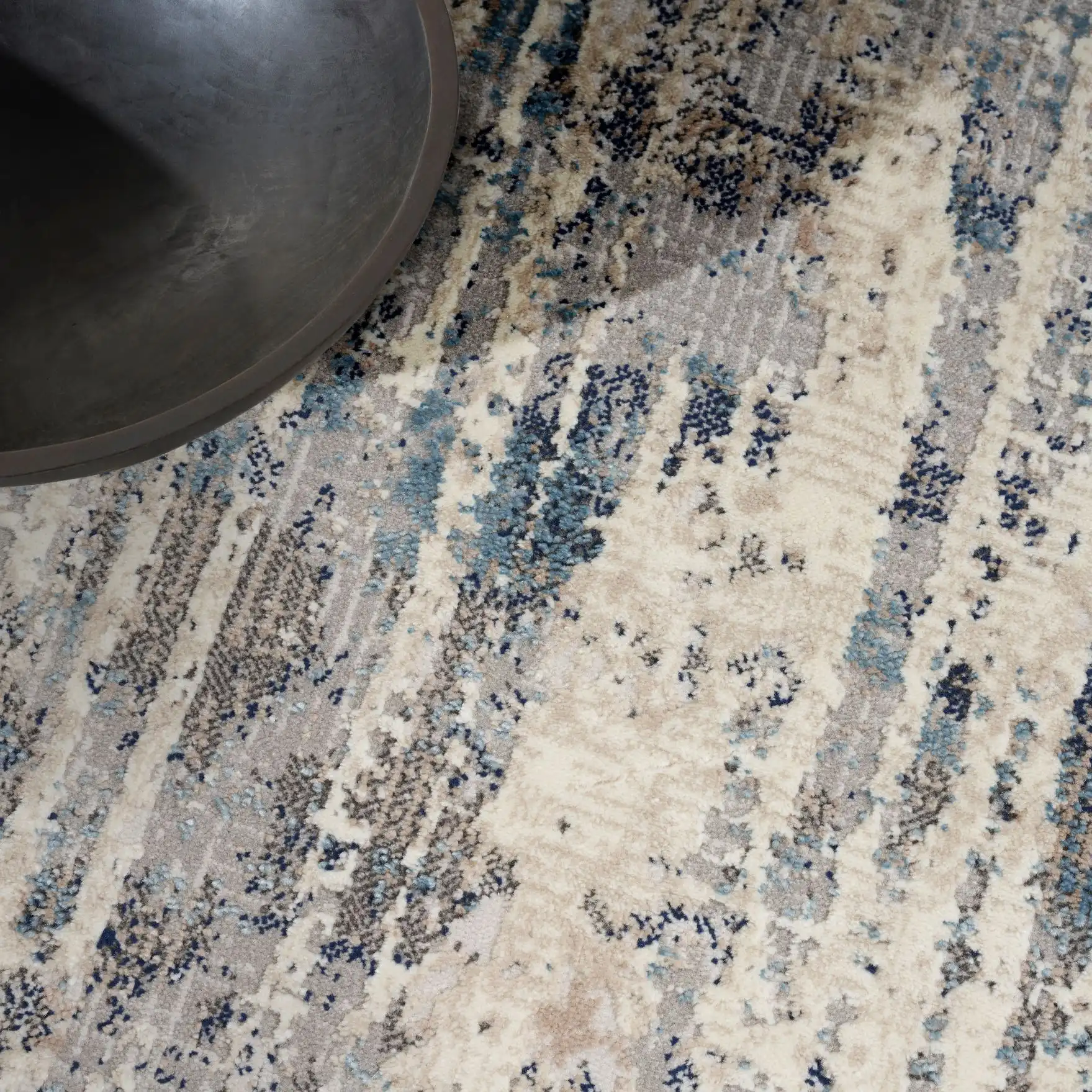 CK022 Infinity IFN04 Ivory Grey Blue Rug - Image 3
