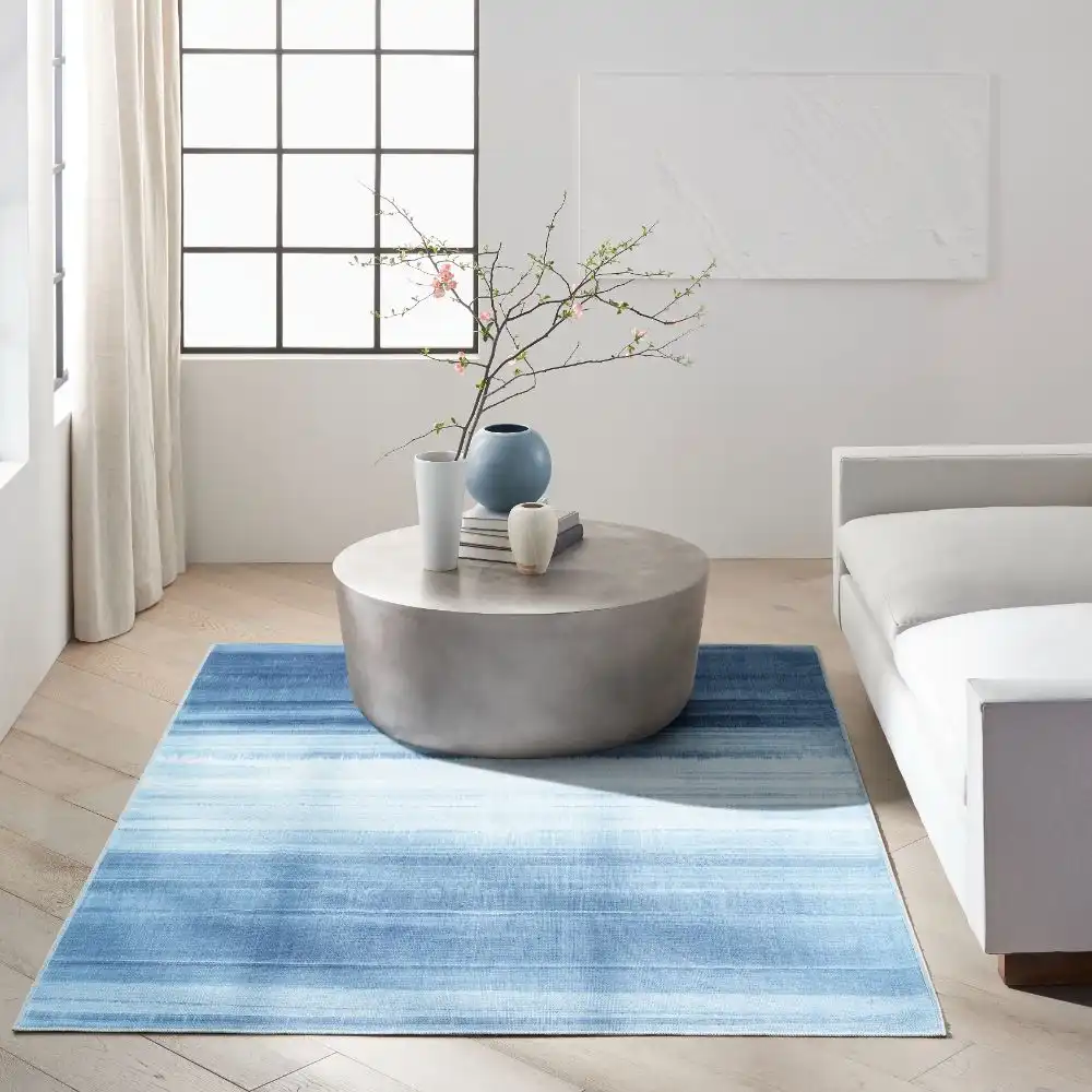 CK031 Launder Washable LDR01 Aqua Rug