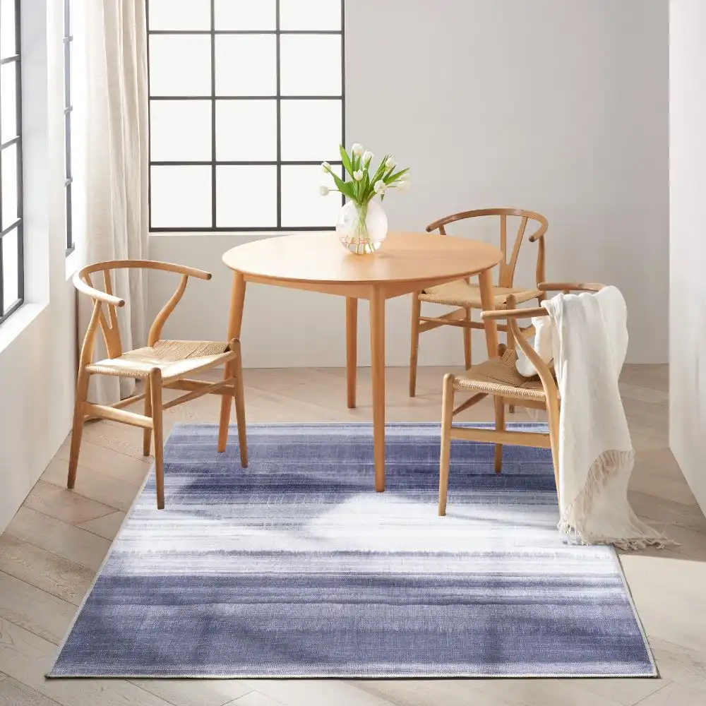 CK031 Launder Washable LDR01 Grey Blue Rug