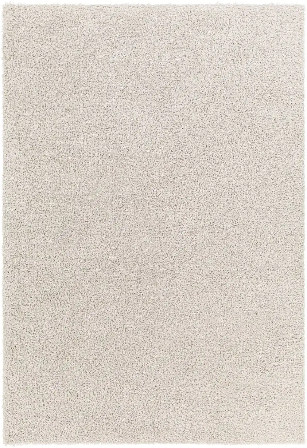 Claire Shaggy Solid Color Plush Pile Light Beige Rug - Image 5