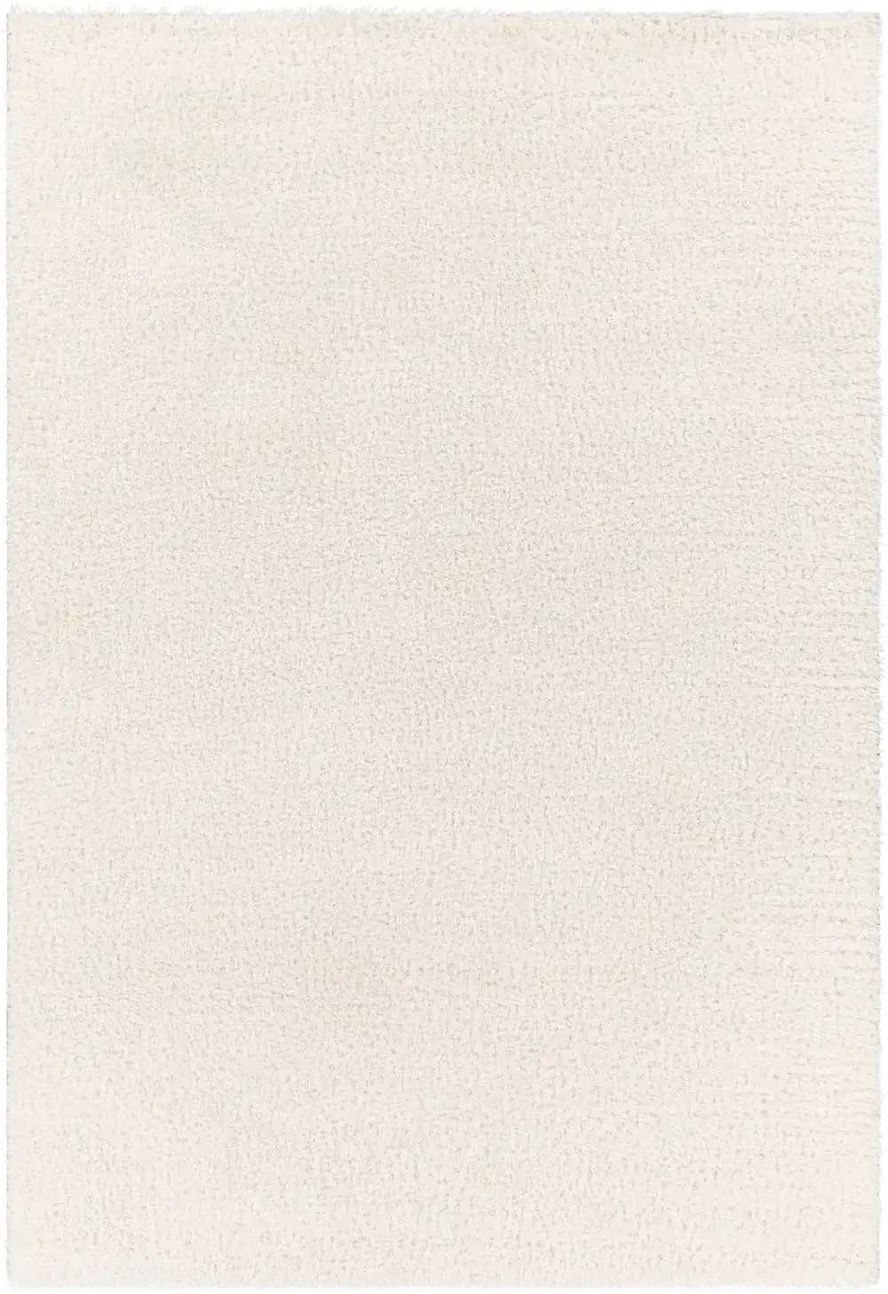 Claire Shaggy Solid Color Plush Pile Off-White Rug - Image 6