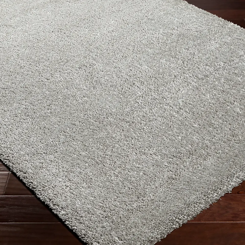 Claire Shaggy Solid Color Plush Pile Dark Grey Rug - Image 8