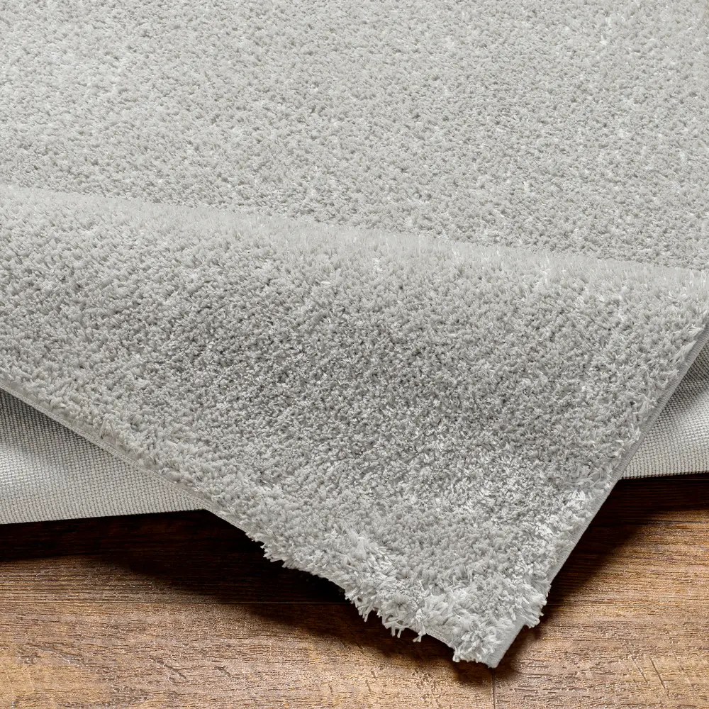 Claire Shaggy Solid Color Plush Pile Dark Grey Rug - Image 9