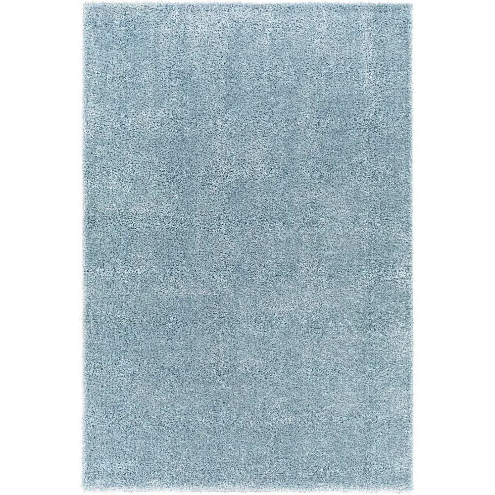 Claire Shaggy Solid Color Plush Pile Denim Rug - Image 6