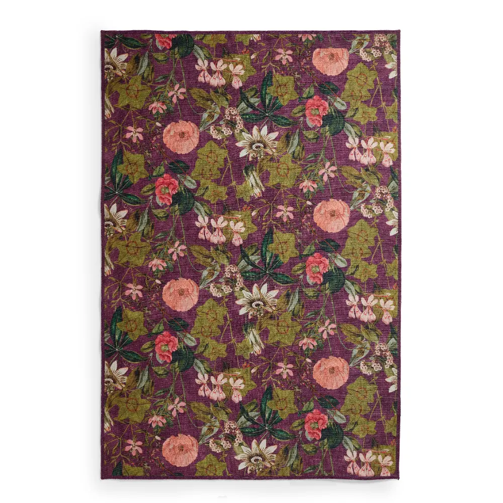 Clarke & Clarke Passiflora Mulberry Washable - Image 5