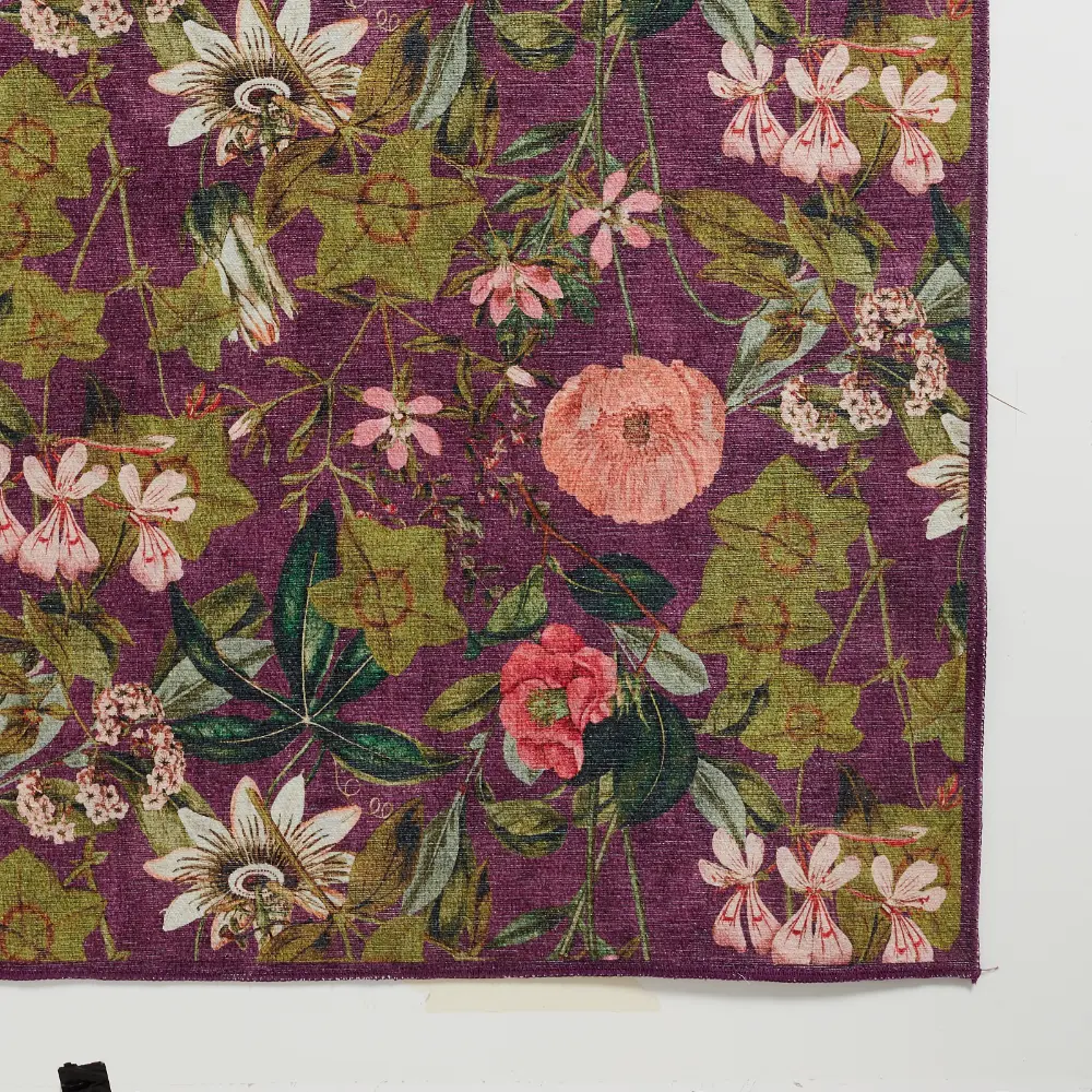 Clarke & Clarke Passiflora Mulberry Washable - Image 6