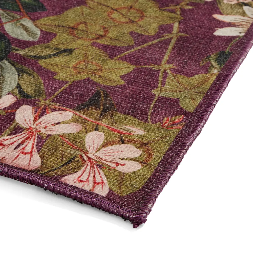Clarke & Clarke Passiflora Mulberry Washable - Image 7