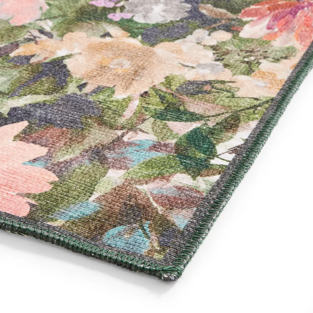 Clarke & Clarke Tahiti Forest & Rouge Washable - Image 7