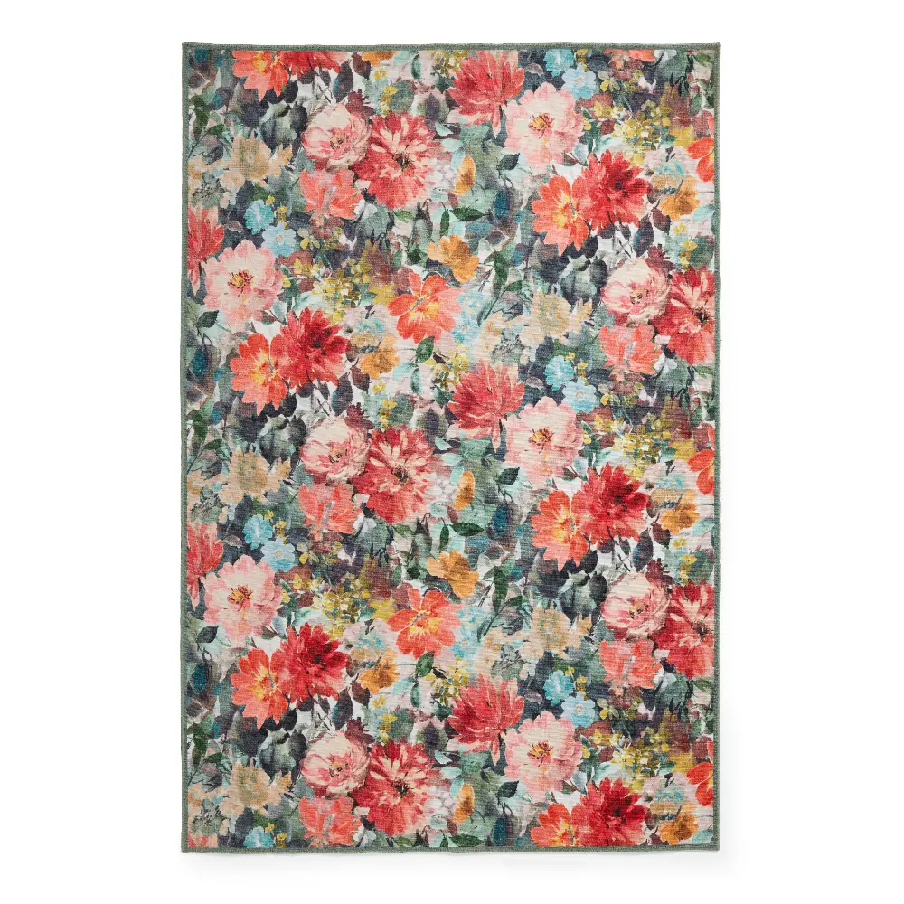 Clarke & Clarke Tahiti Teal & Rouge Washable - Image 4