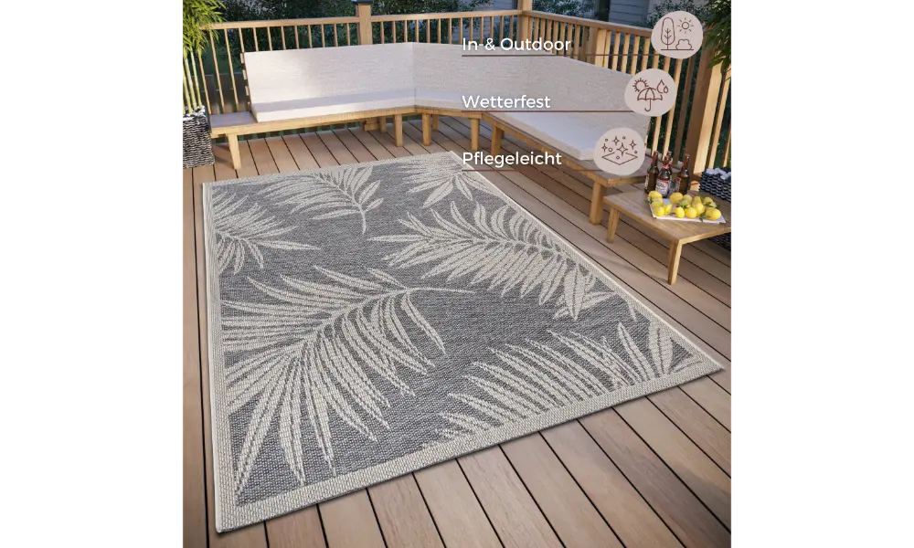 Clyde 105907 Grey Cream Indoor / Outdoor - Image 2