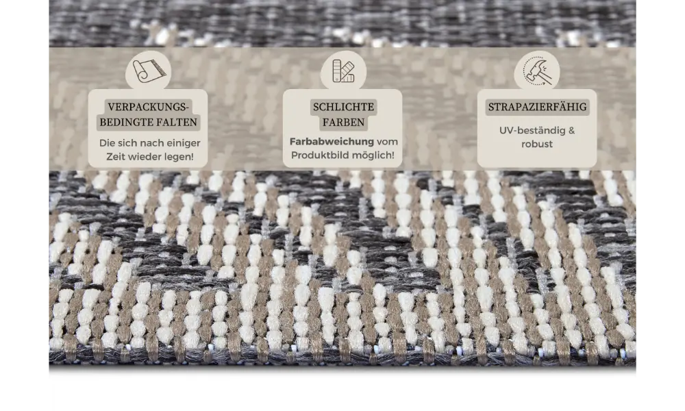 Clyde 105907 Grey Cream Indoor / Outdoor - Image 4