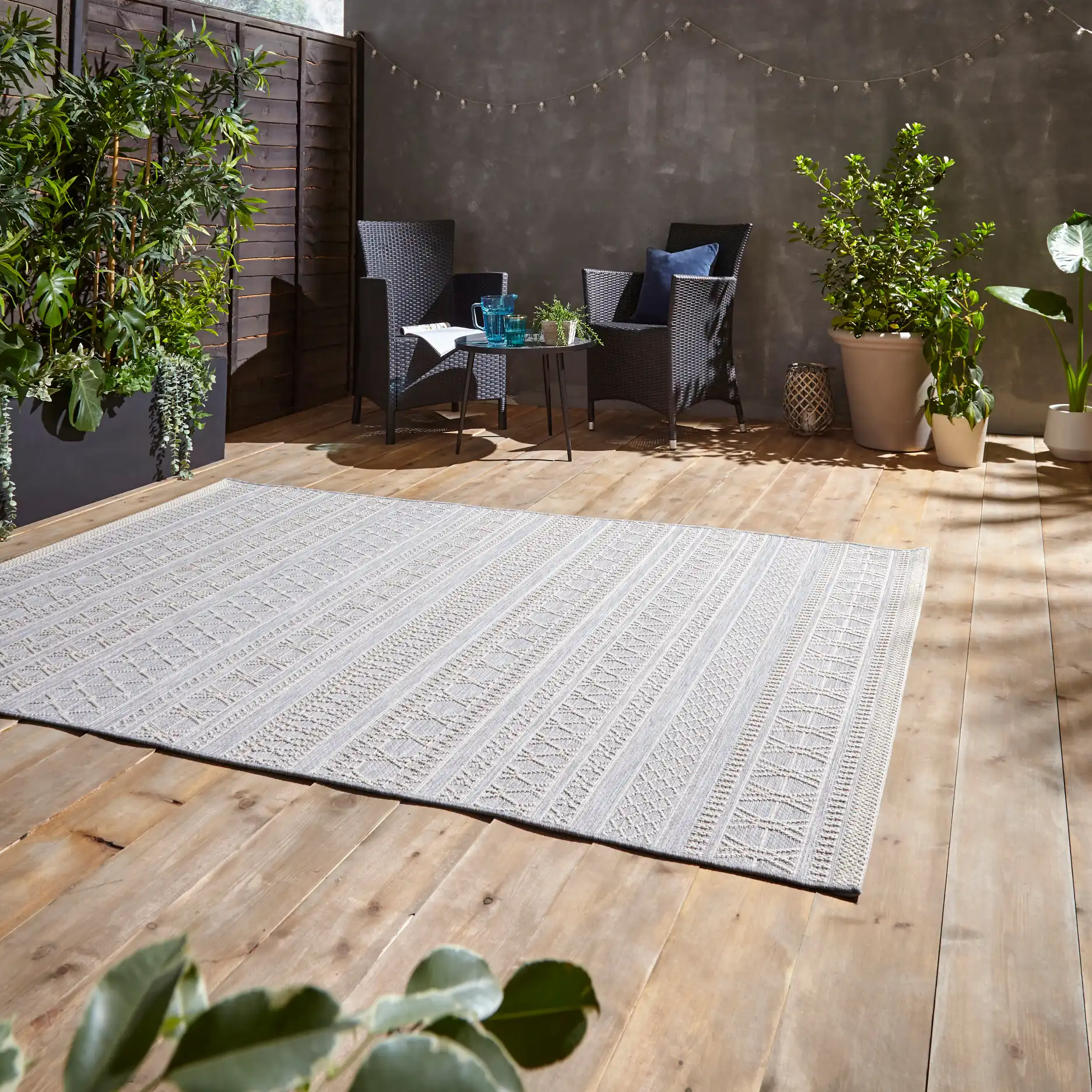 Coast- Think 9421 Grey Cream Rug - Image 4