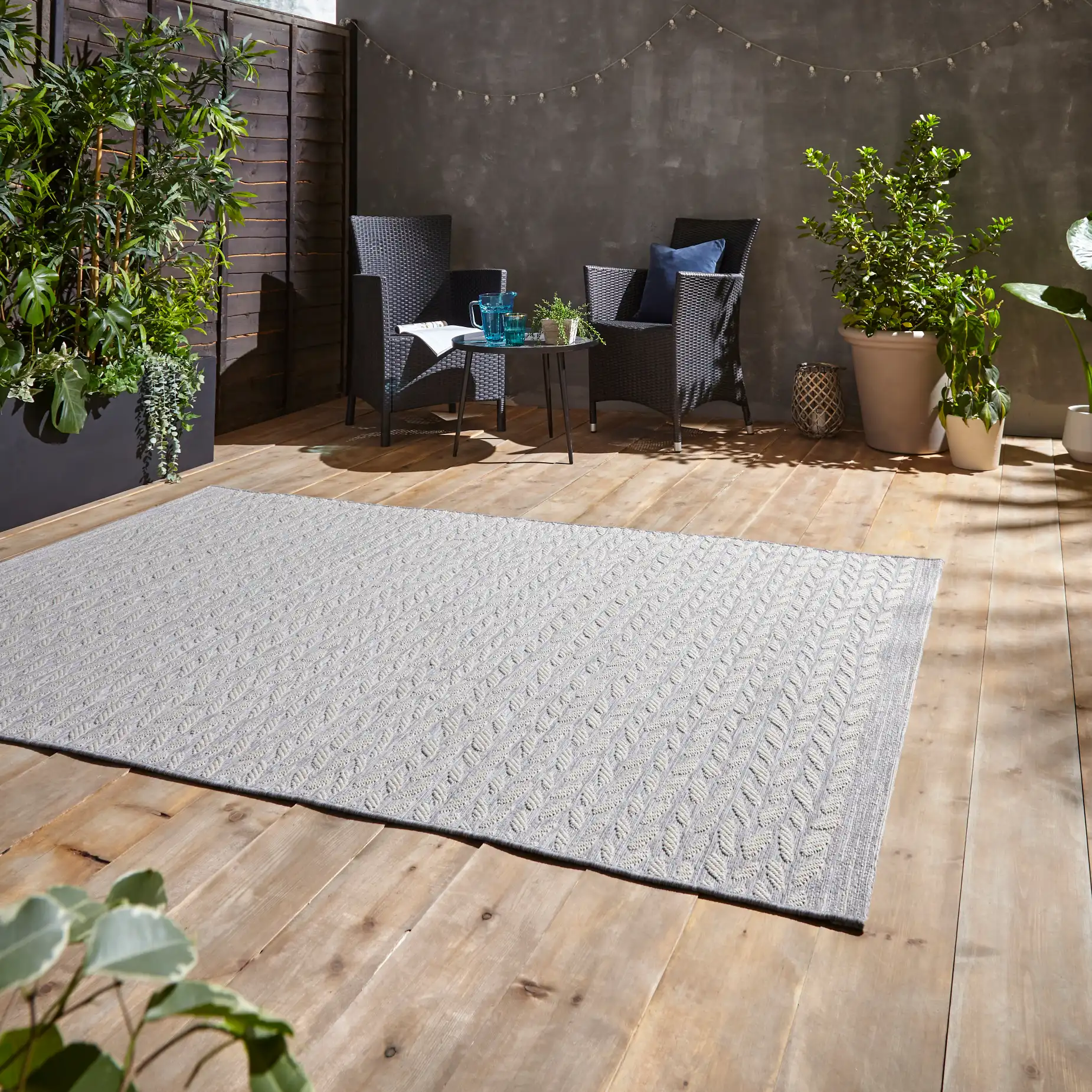Coast- Think A055 Grey Cream Rug - Image 4