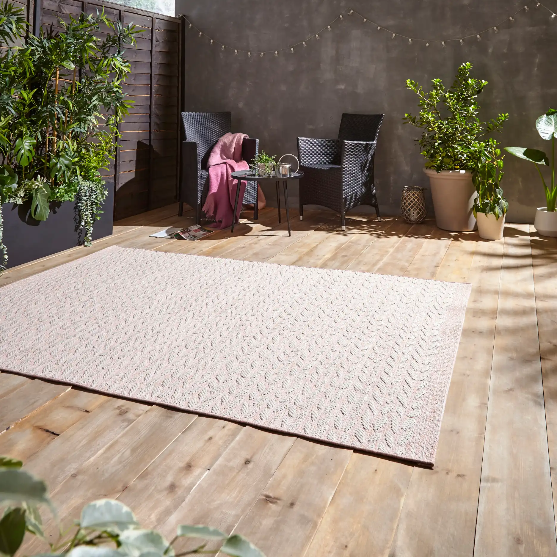 Coast- Think A055 Rose Cream Rug - Image 4