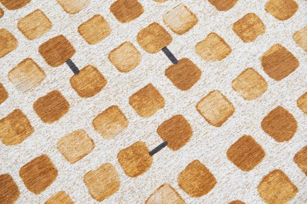 Cobblestone 9346 Peach Party Washable Rug - Image 4
