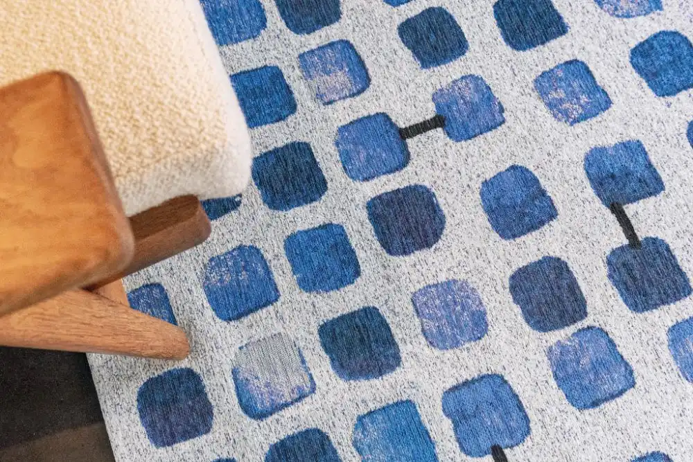 Cobblestone 9348 Amparo Blues Washable Rug - Image 3