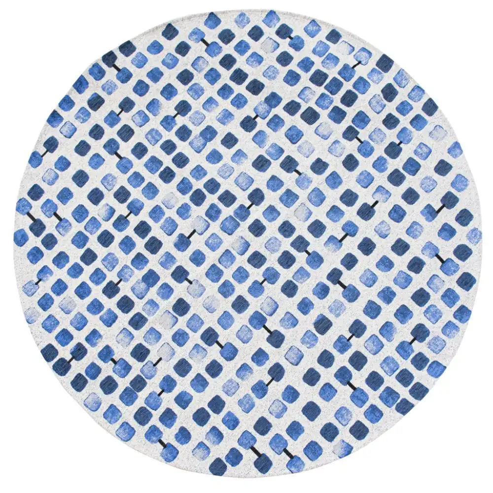 Cobblestone 9348 Amparo Blues Washable Rug - Image 5