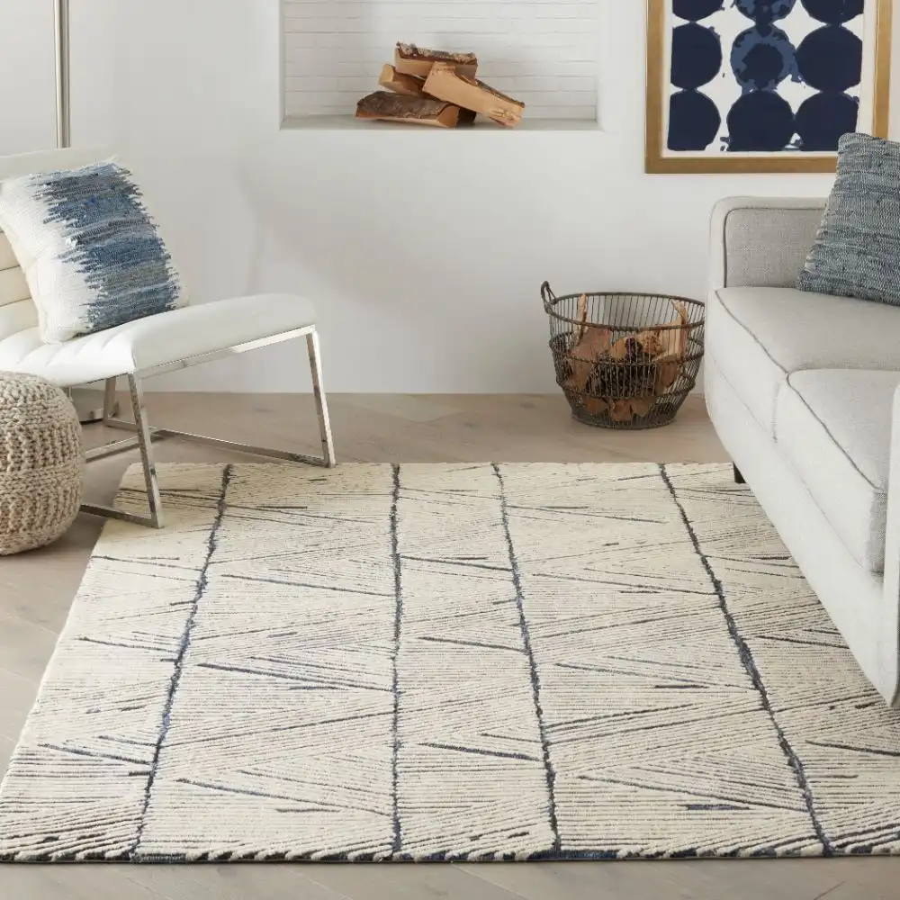 Colorado CLR01 White Blue Rug - Image 2