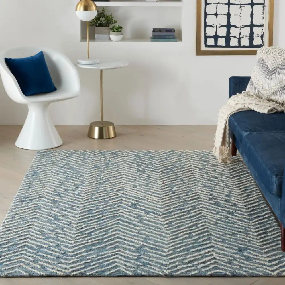 Colorado CLR02 Indigo Ivory Rug - Image 2