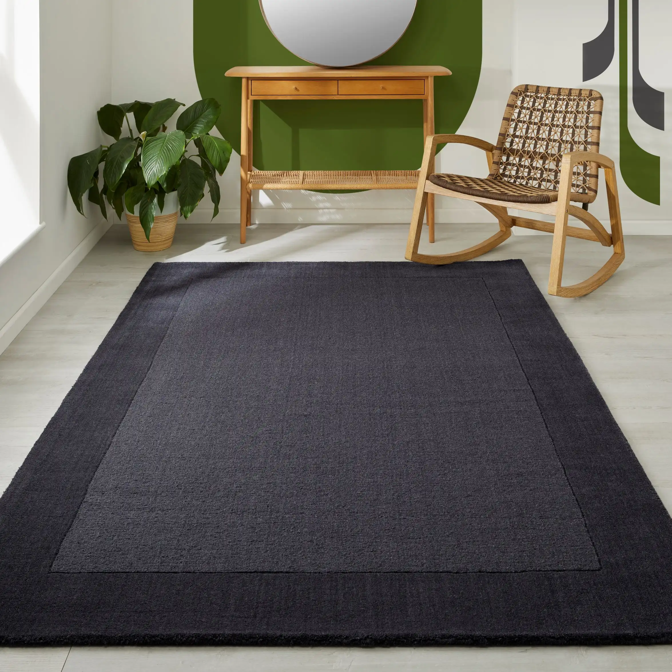 Colours Charcoal Rug