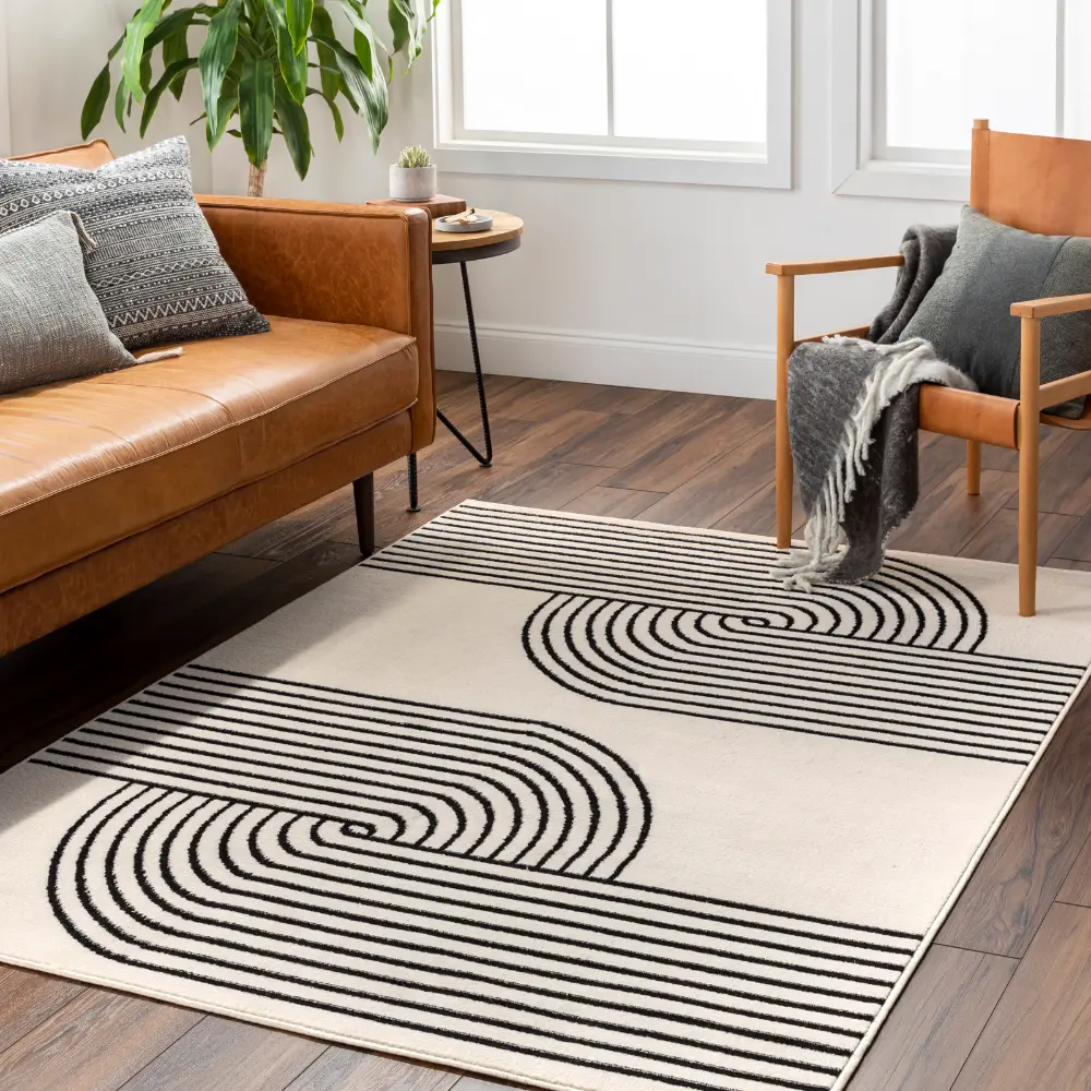 Constance Scandi Modern Beige Rug - Image 2