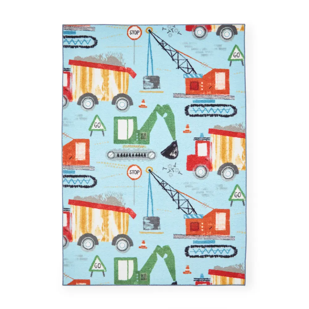 Catherine Lansfield Construction Blue - Washable - Image 2