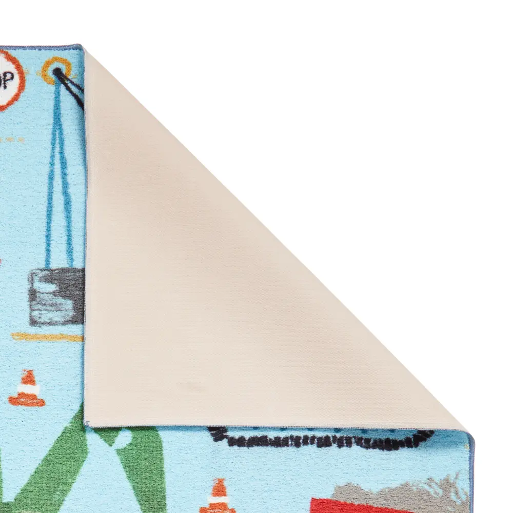 Catherine Lansfield Construction Blue - Washable - Image 3