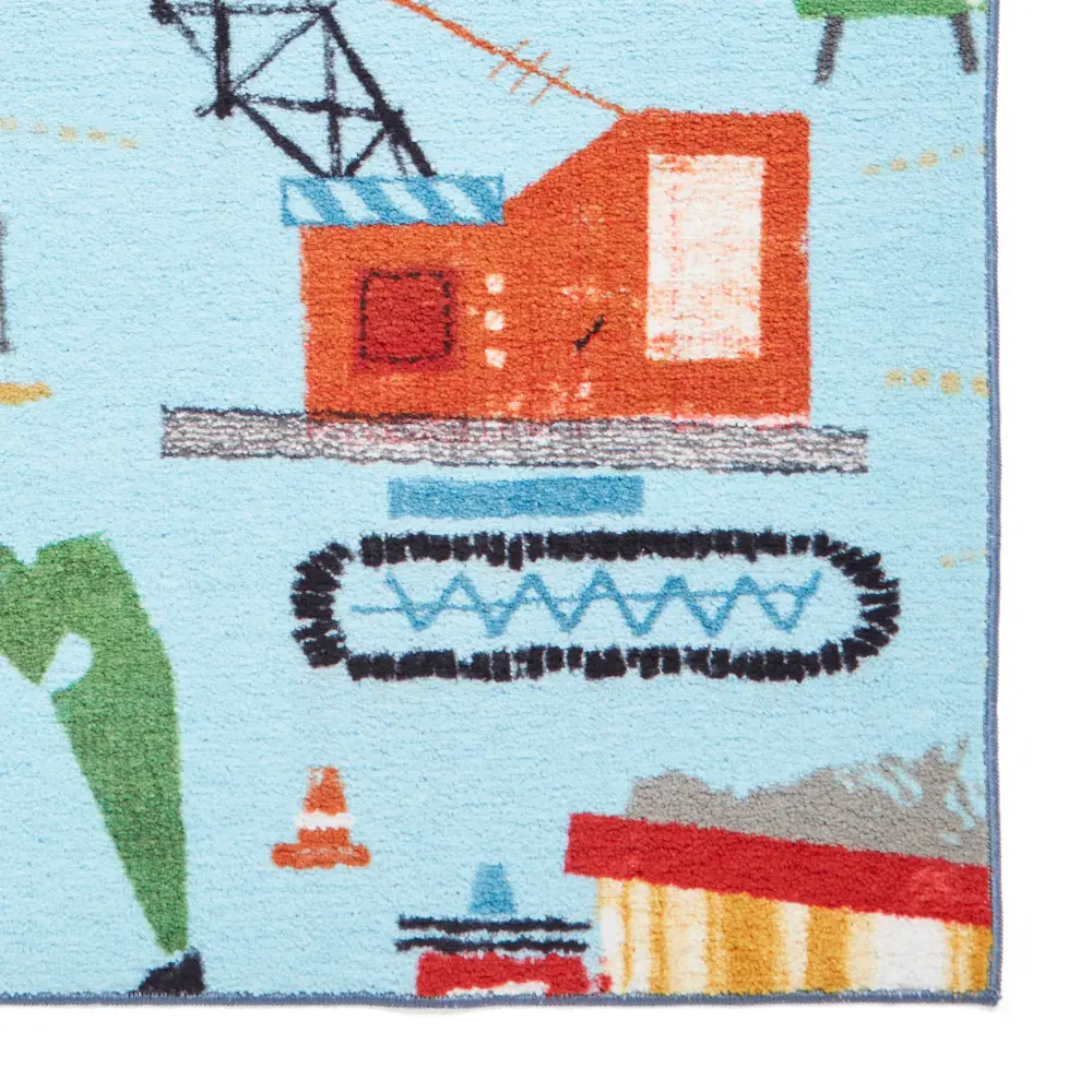 Catherine Lansfield Construction Blue - Washable - Image 4
