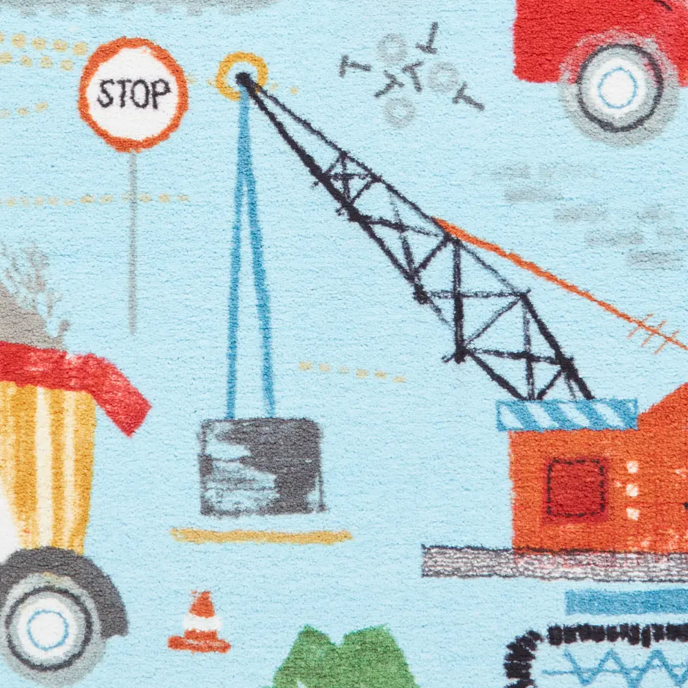 Catherine Lansfield Construction Blue - Washable - Image 5