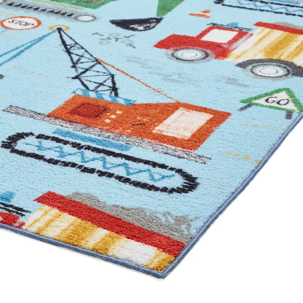 Catherine Lansfield Construction Blue - Washable - Image 6