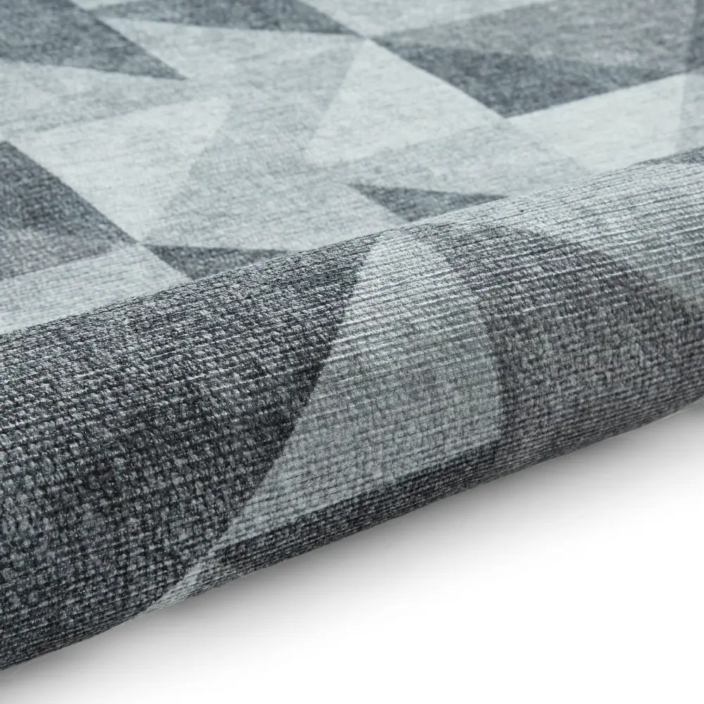 Coral H1057 Grey Modern Washable Rug - Image 7