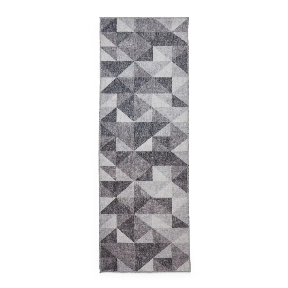 Coral H1057 Grey Modern Washable Rug - Image 8