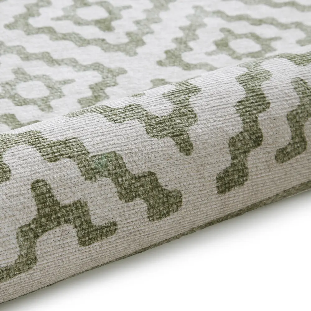 Coral H1058 Green Modern Washable Rug - Image 8
