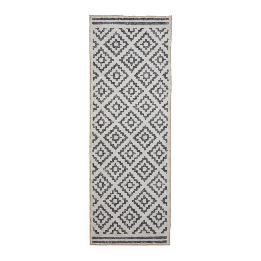 Coral H1058 Grey Modern Washable Rug - Image 11