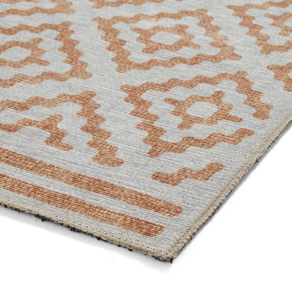 Coral H1058 Yellow Modern Washable Rug - Image 11