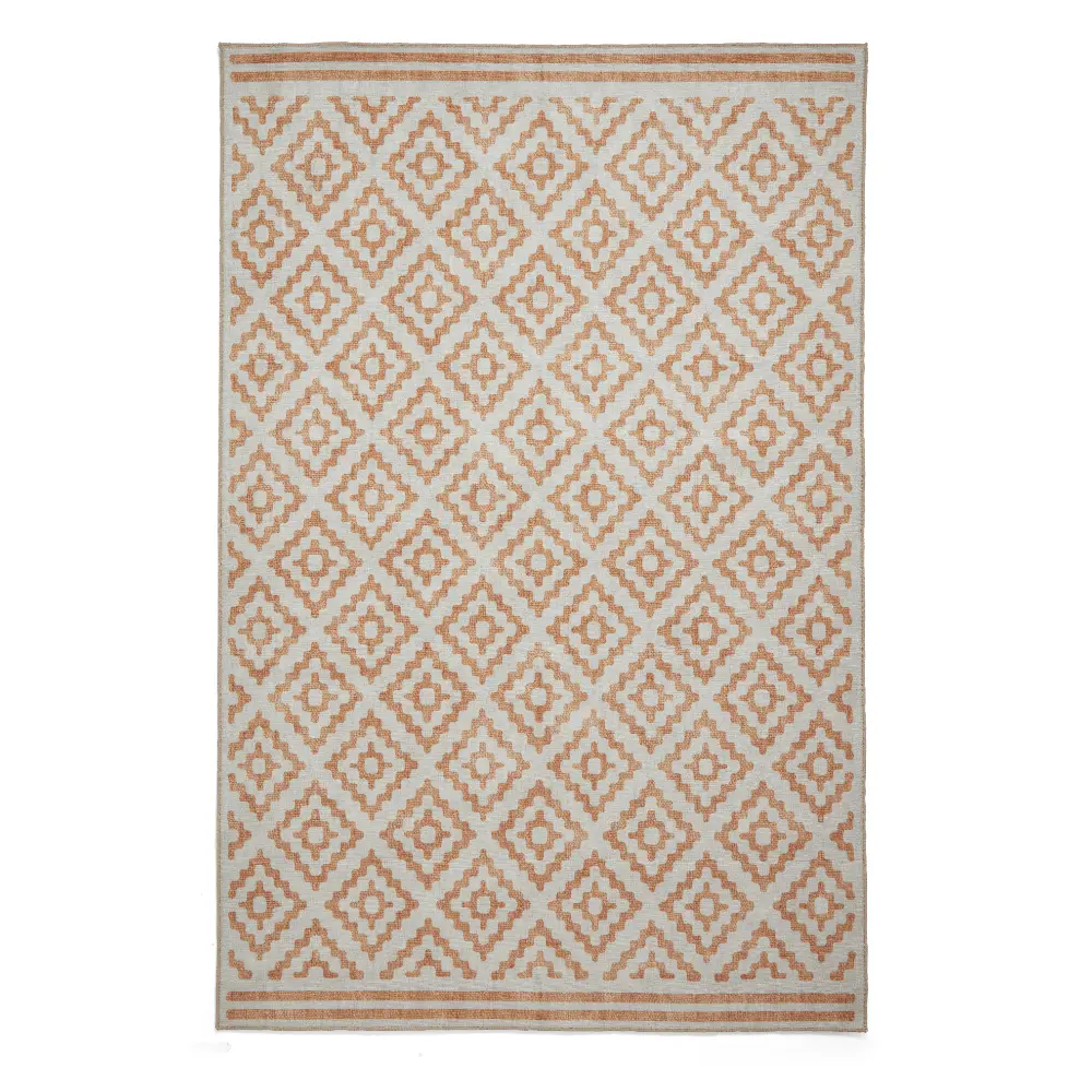 Coral H1058 Yellow Modern Washable Rug - Image 7