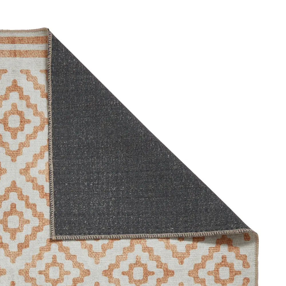 Coral H1058 Yellow Modern Washable Rug - Image 8