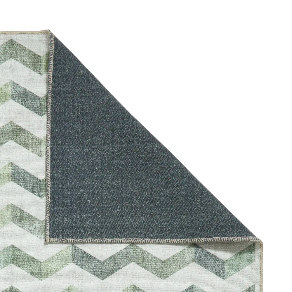 Coral H1059 Green Modern Washable Rug - Image 11