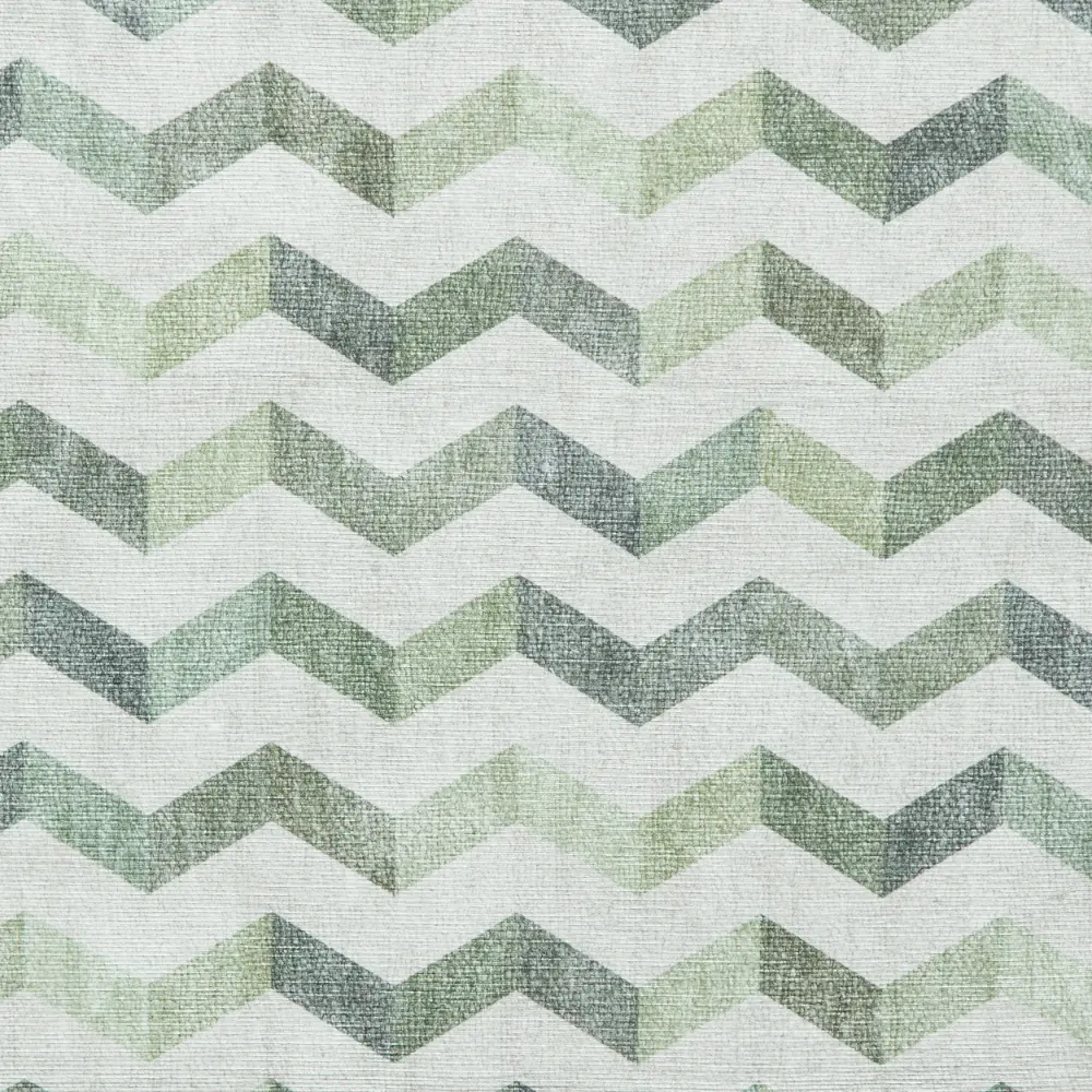 Coral H1059 Green Modern Washable Rug - Image 5