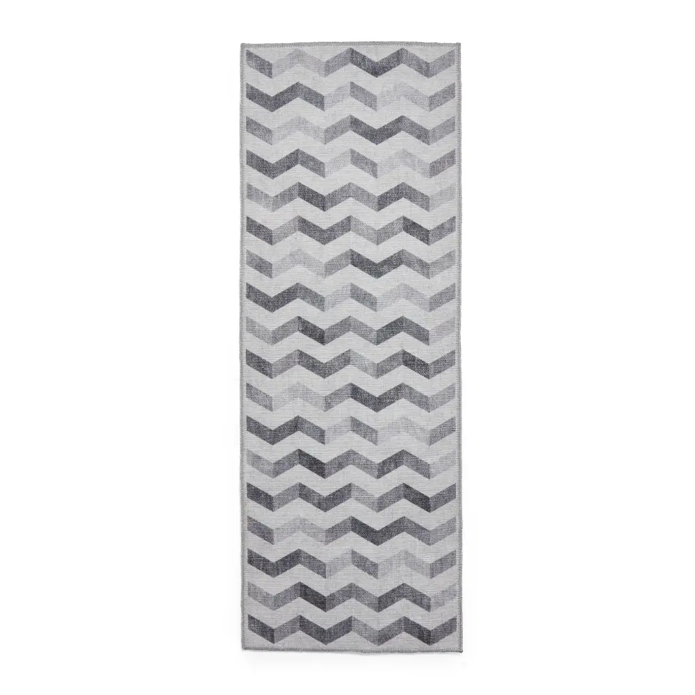 Coral H1059 Grey Modern Washable Rug - Image 10