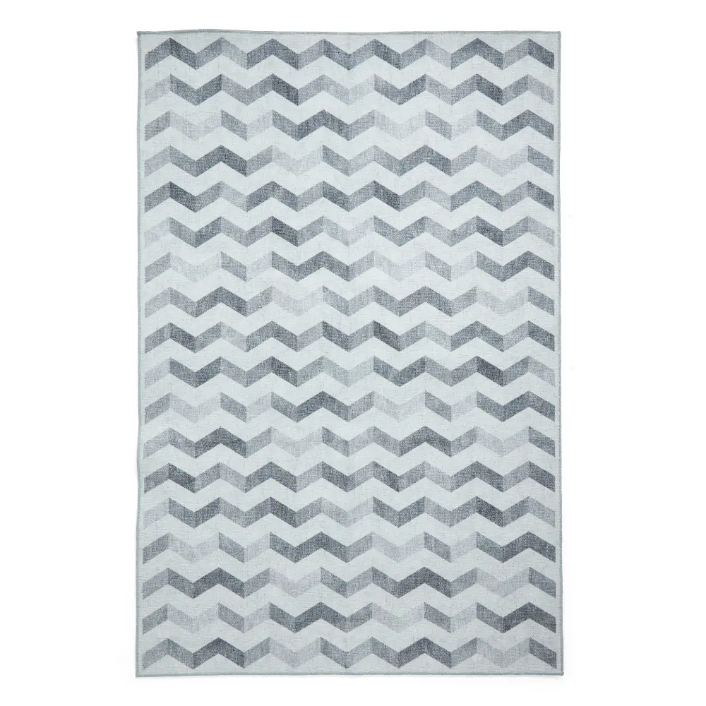 Coral H1059 Grey Modern Washable Rug - Image 11
