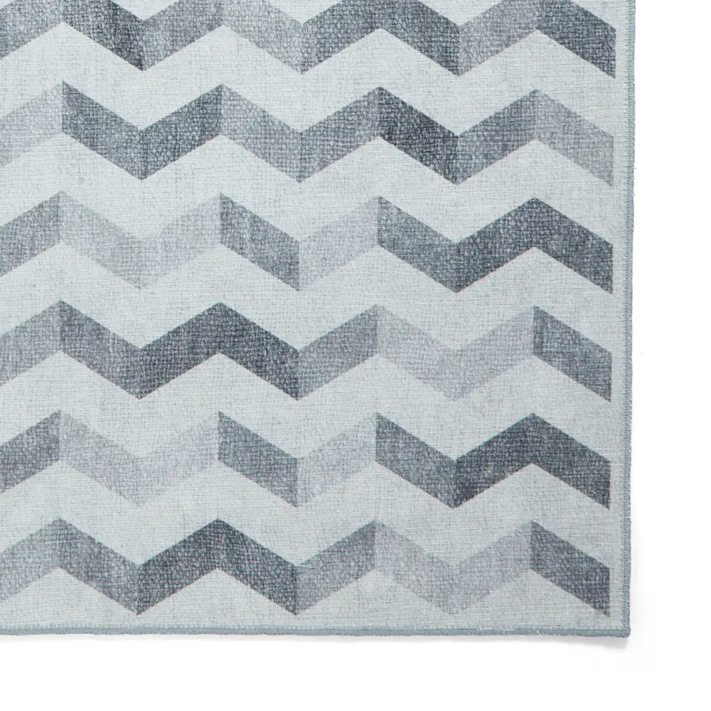 Coral H1059 Grey Modern Washable Rug - Image 5