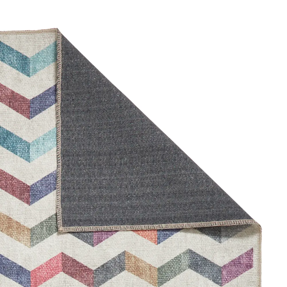 Coral H1059 Multi Modern Washable Rug - Image 10