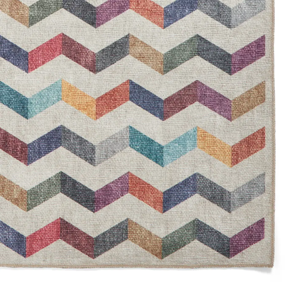Coral H1059 Multi Modern Washable Rug - Image 11